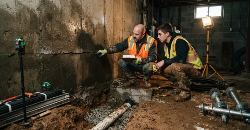 Basement Crack Fixes Beyond Epoxy | New Castle Co DE