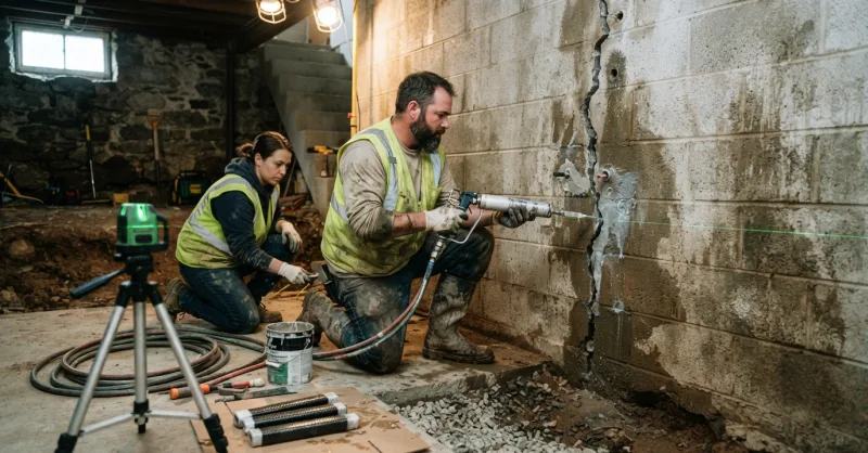 Permanent Foundation Crack Repair | New Castle DE