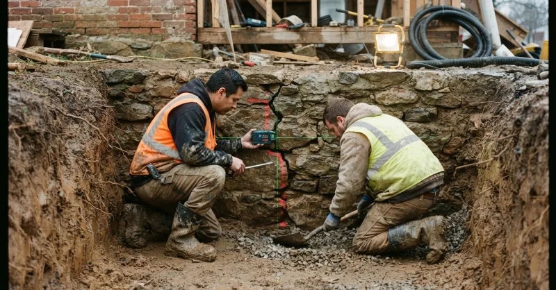 Who to Call for a Sinking Foundation | New Castle Co